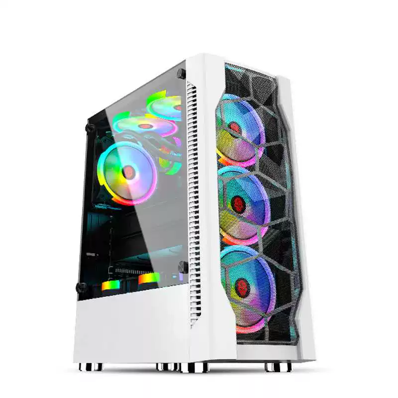 게이밍 PC 케이스, 강화 유리 측면 패널, 데스크톱  - Esports Gaming Pc Build 리뷰 및 가격